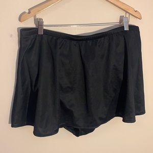 Black swim skirt